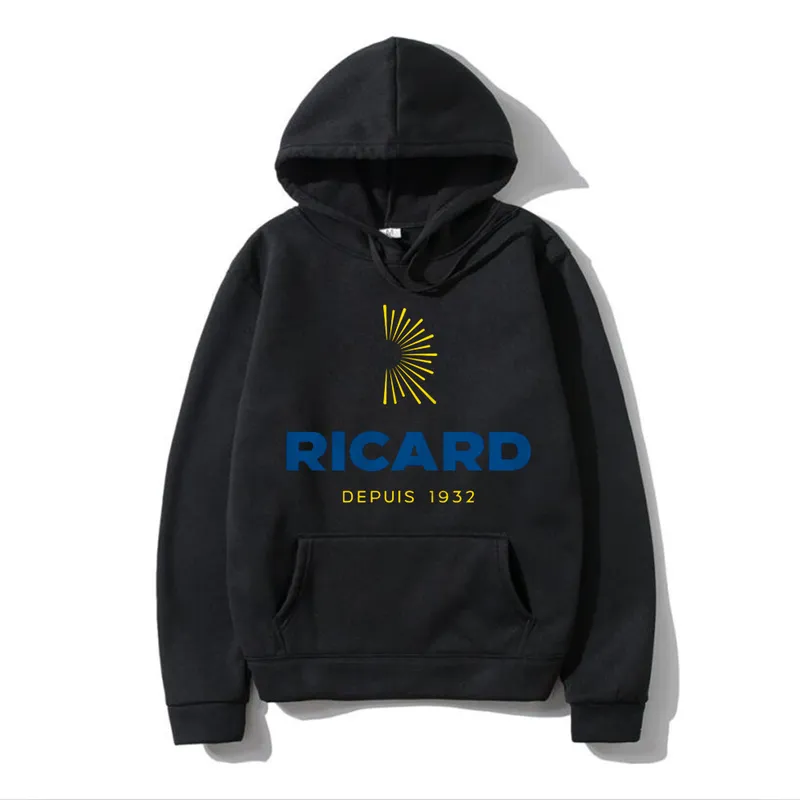 Ouzo Liquor Alcohol Ricard France Hoodies f￶r m￤n och kvinnor tryckte tr￶jor Vuxna rena bomullskl￤der 220815