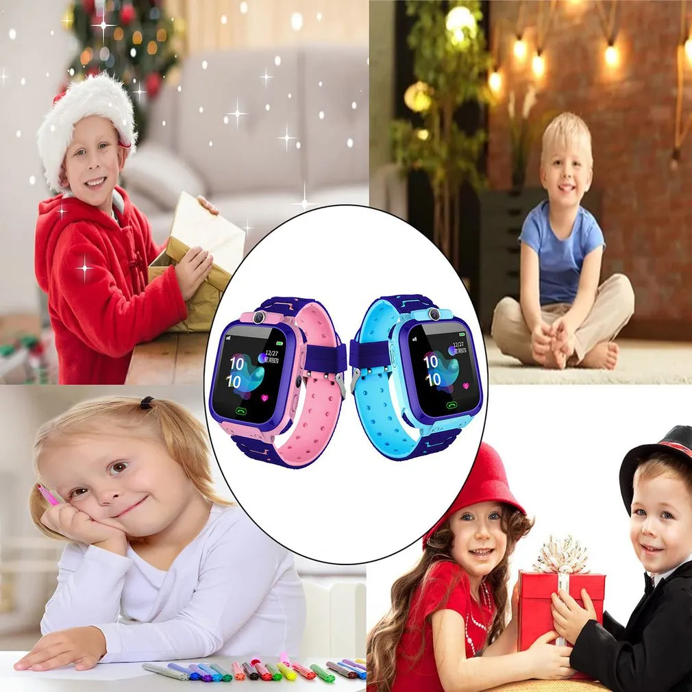 Kinder Smart Watch SOS Telefon Uhr Smartwatch für Kinder mit SIM -Kartenfoto wasserdichtes IP67 -Kindergeschenk für iOS Android