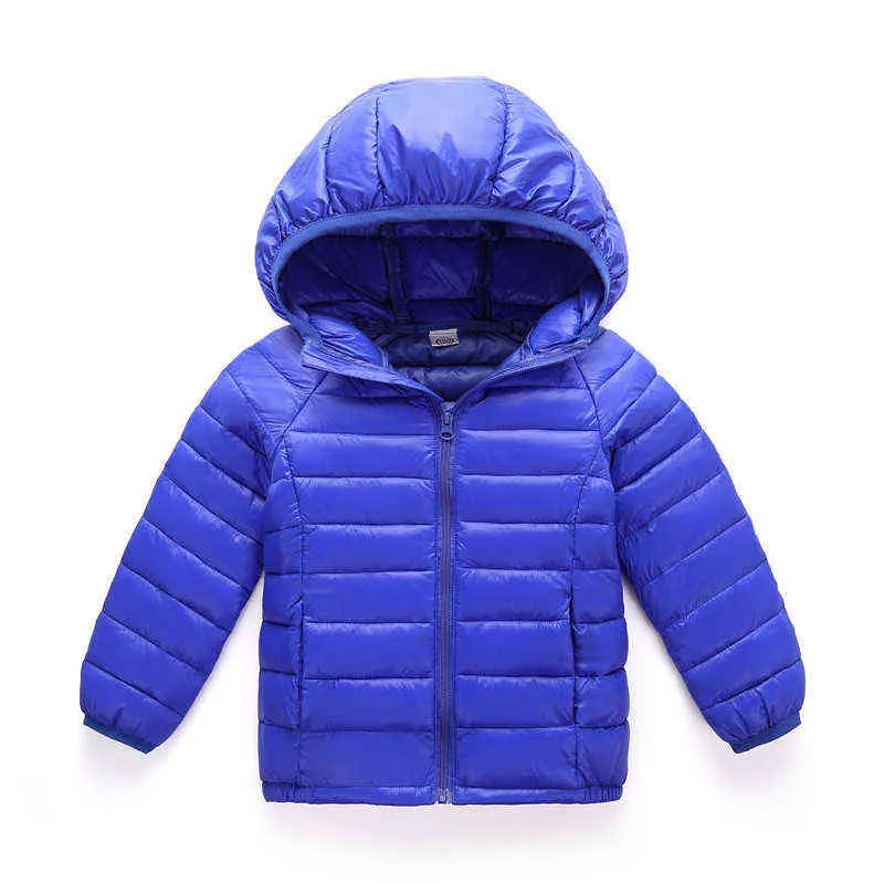 2021 New Big Size Teenager Boys Girls Winter Down Jacket Keep Warm Hooded Outerwear For Kids Children Outdoor Sport Jacket J220718