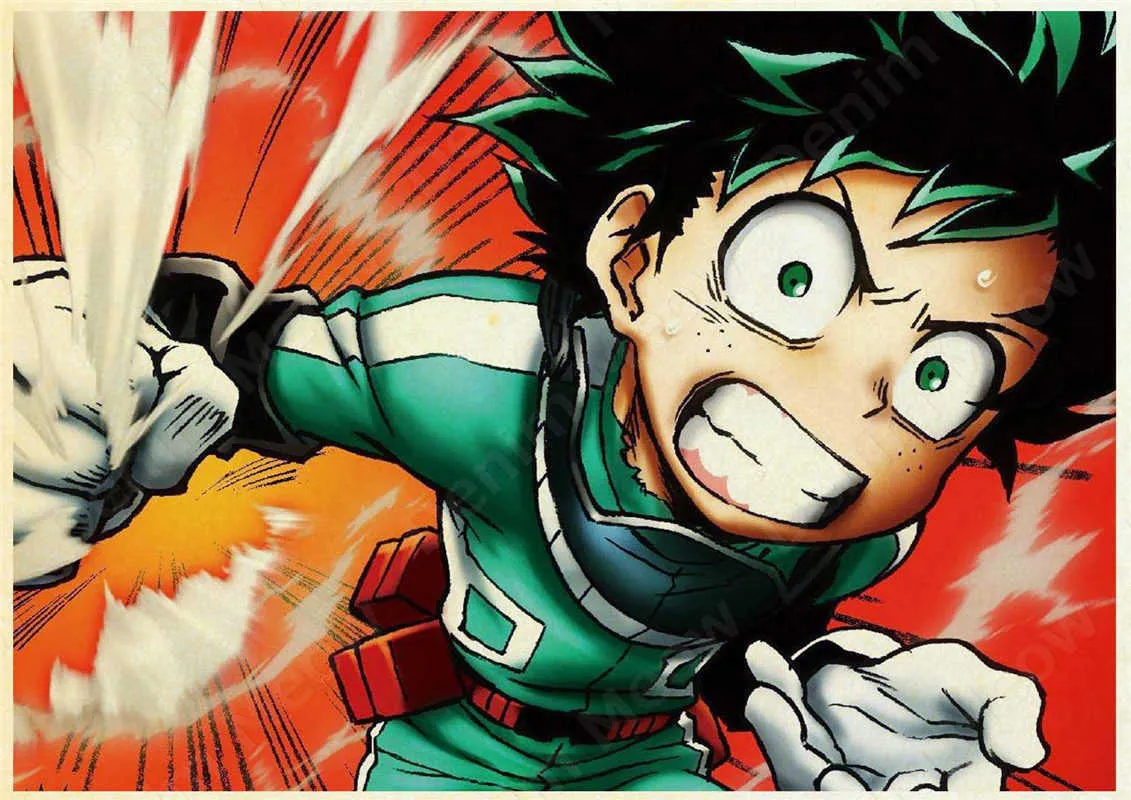 janpnese anime خمر المعادن الصفيح علامة المقهى ديكور جدار غرفة نوم بلدي Hero Academia الحديد الطلاء ملصق للديكور المنزل plaqu6502930