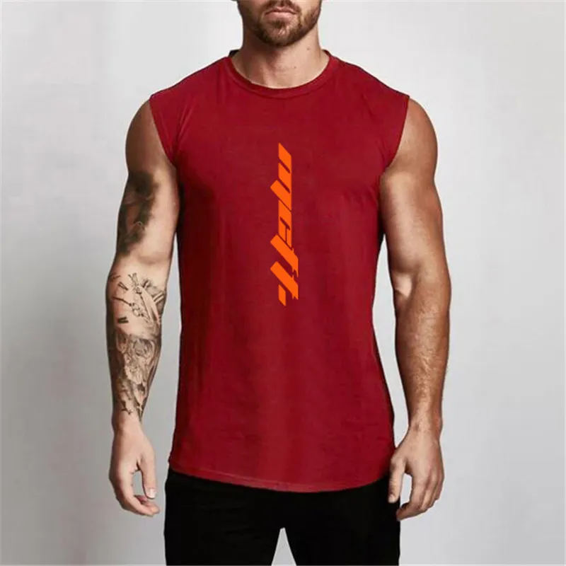 Canotta da palestra estiva Canotta da allenamento senza maniche Camicia da bodybuilding Abbigliamento Fitness Abbigliamento sportivo da uomo Canottiere da uomo Canotte 220621