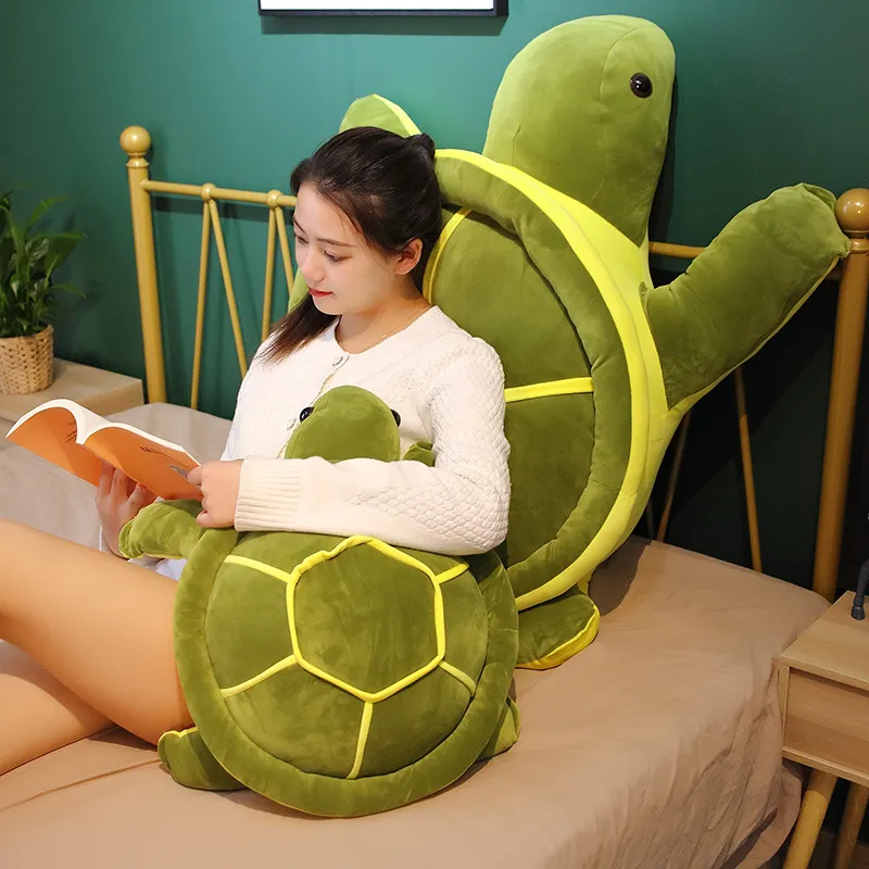 354555cm Lovely Tortoise Plush Toy Kawaii Animal Dolls Stuffed Soft Sea Turtle Pillow Birthday Gifts for Children Girl 2204099304213