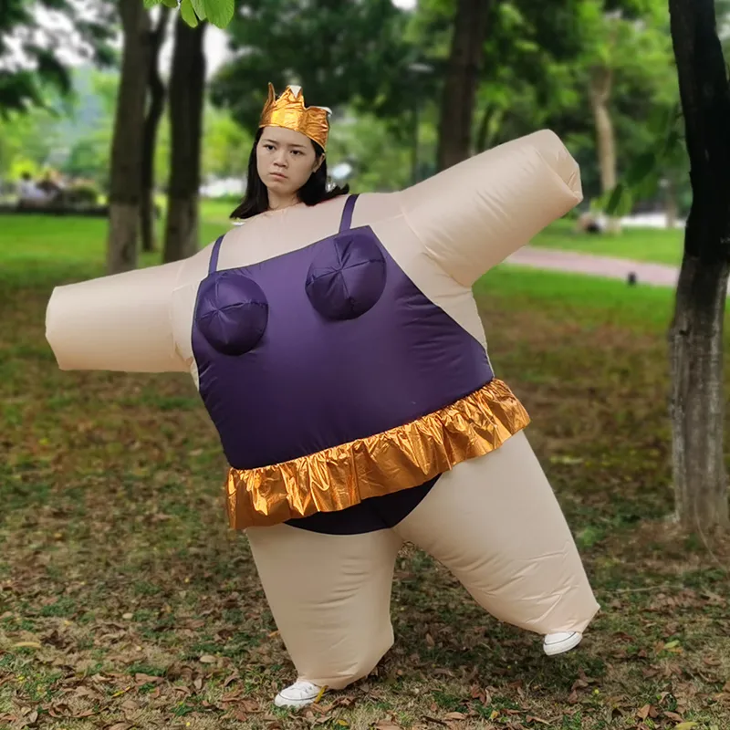 Costume de poupée de mascotte adulte violet ballet gonflable costumes Halloween jeu de rôle Disfraz pour homme femme fête fête de cellbration festival habiller