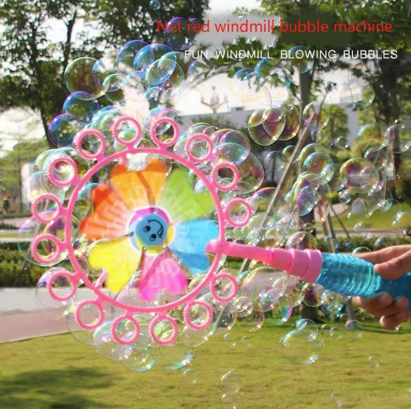 Детские игрушки ветряных мельниц открытыми ручным пузырем дует пистолетные игрушки игрушки