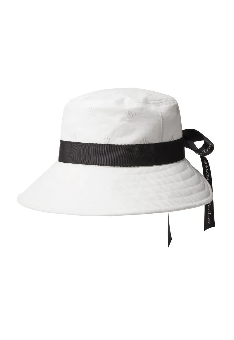 Golfhut für Damen, bedruckter Fedora mit Band, Golfzubehör, breite Krempe, eleganter Damen-Golfhut, Floppy-Sonnenhut im koreanischen Stil, 220721