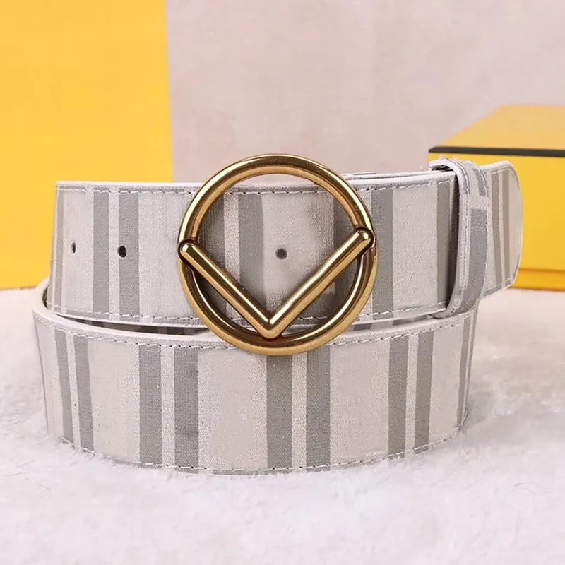 Cinturón de cuero genuino para hombres Ancho 3 8 cm Cinturones de diseñador de moda Hebilla de oro para hombre Cintura con letras completas Cintura Ceintures Mujeres F B2568