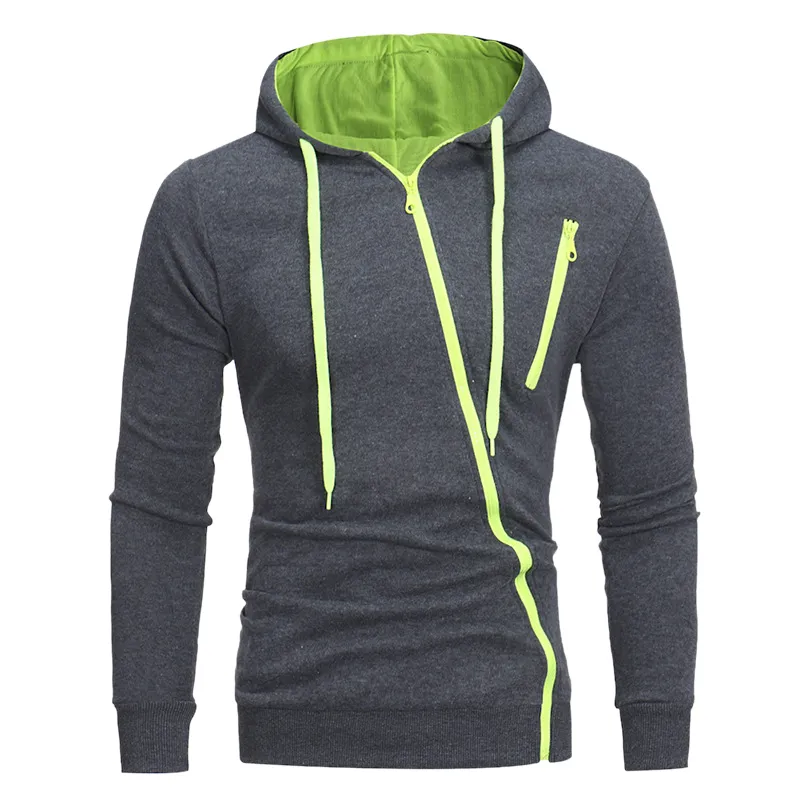 Hoodies Men Autumn Casual Long Sleeve Hoodie Sweatshirts Slim Zipper Hoody Sweatshirt Hooded Streetwear 220325