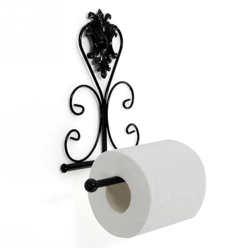 Klassieke accessoires vintage ijzeren toiletpapierrol houder badkamer wandmontage rack 220611