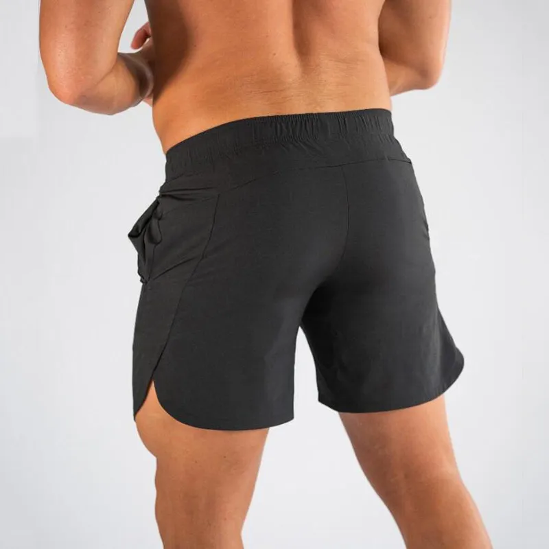 VQ FITNESS Summer Sports Shorts pocket running shorts Men Gym Fitness training Run Jogging Sweatpants Short Pants Outdoor 220518