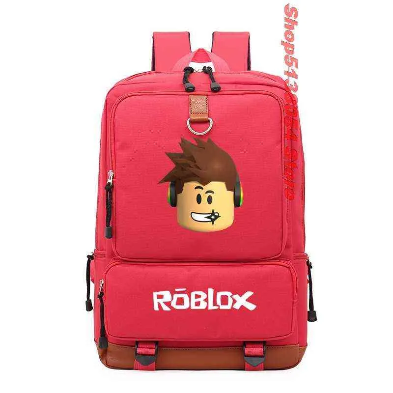 Backpack de bolsas escolares roblox para adolescentes meninas garotos crianças garotos de viagem para viagem de mochila laptop bolsa escolar254p