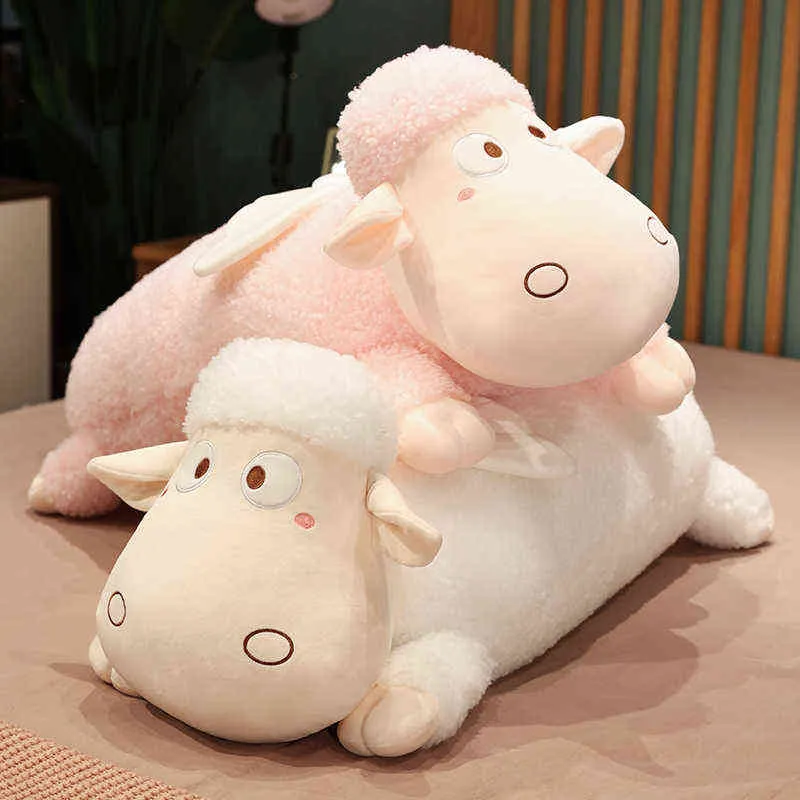Stuffed Farm Sheep Lamb Cuddle Cushion Plush Unique Soft Angel Wings Aniamls Ornamental Hhg Sleeping For kids J220704