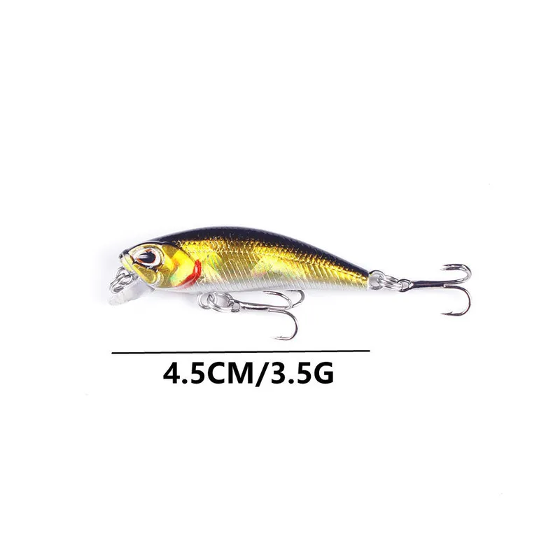 Mini Minnow Fishing Przynęty Wobblery 45 cm 35G Zatopienie sztuczna plastikowa przynęta Crankbait Jerkbait Pesca Bass Speak 220726