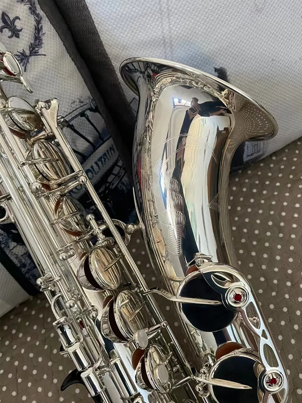 Silver YTS-82ZS structure B-flat professional tenor saxophone all-silver manufacturing comfortable feel Tenor sax high-quality sound