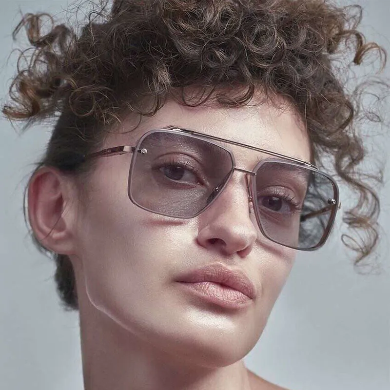 Top designer Dita 17302 Óculos de sol masculino e feminino de metal retro designer de moda óculos pretos porta todos combinam UV 400 Po312v
