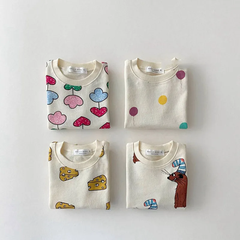 Toddler Baby Summer Roupos Sets Boy Girl Fashion Cartoon impresso Camiseta de manga curta + Kid shorts casuais Conjunto 220507