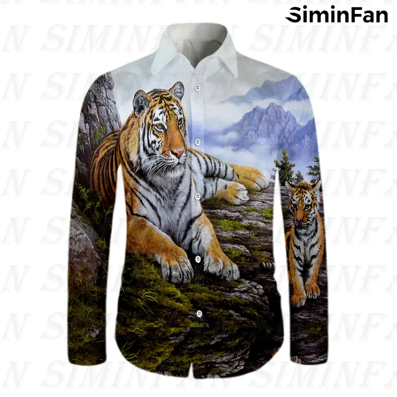 Camisetas casuais personalizadas 3D, camisetas casuais, roupas masculinas, machado, outono de manga longa de colar de colarinho cubano que gota 220707