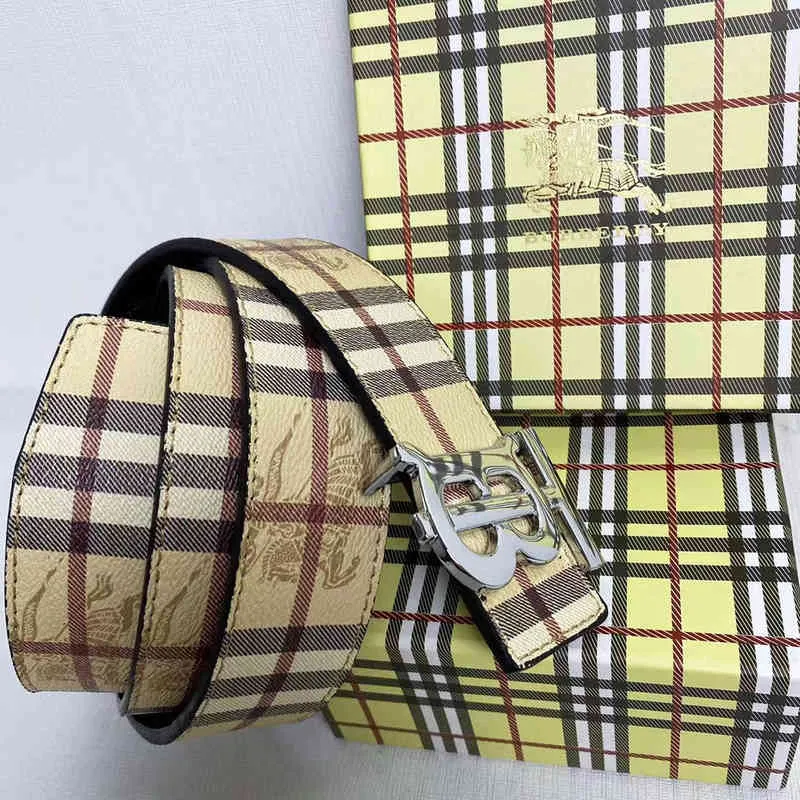 Cinturón de lujo para hombre cinturón con hebilla lisa misma marca famosa estilo de moda de doble cara 6970147