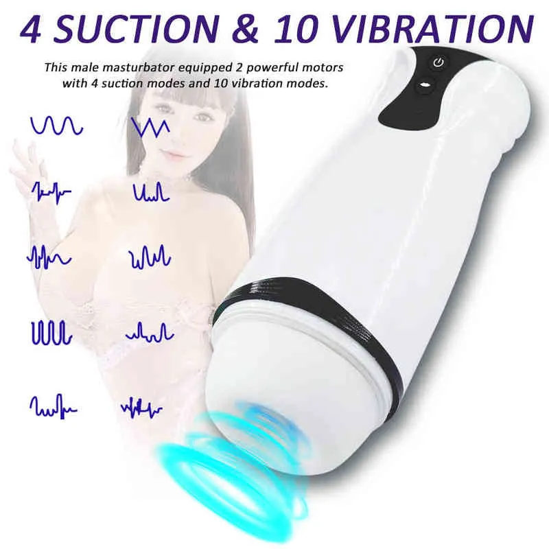 Nxy masturbators mannelijke masturbator cup automatisch vocaliseren zuigen orale seks echte vaginale pijpbeurt speelgoed voor volwassenen poesje voor mannen 220507