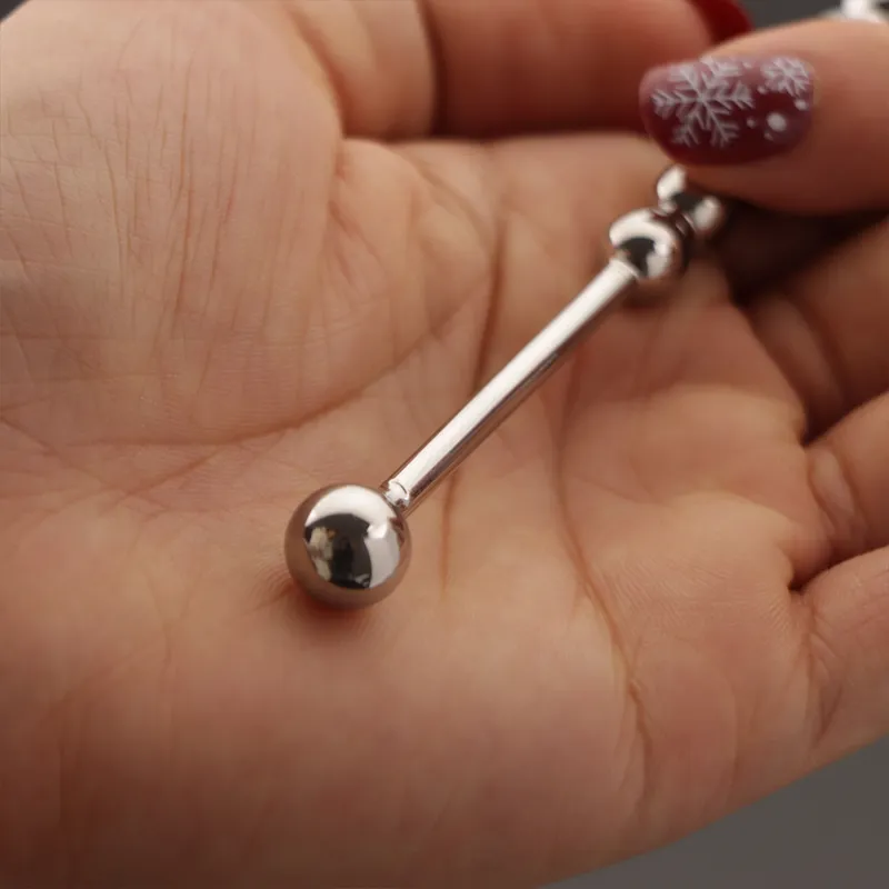 Gourde Forme en métal Perles de pénis Pring en acier inoxydable Cathéter urétral dilatation sonner les tiges d'insert de perles de jouet sexy1935231
