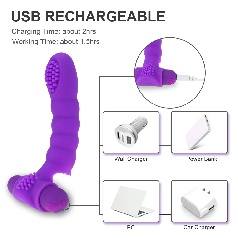 Finger Vibrator Toys for Pary Mini Dildo G Spot Masaż stymulator łechtaczki seksowne dla kobiet kobiety masturbator