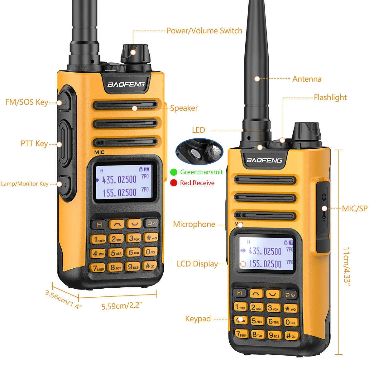 Baofeng Walkie Talkie professionale UV-13 PRO 999 canali VHF UHF Dual Band BIdirezionale CB Radioamatore a lungo raggio UV5R UV13 potenziato