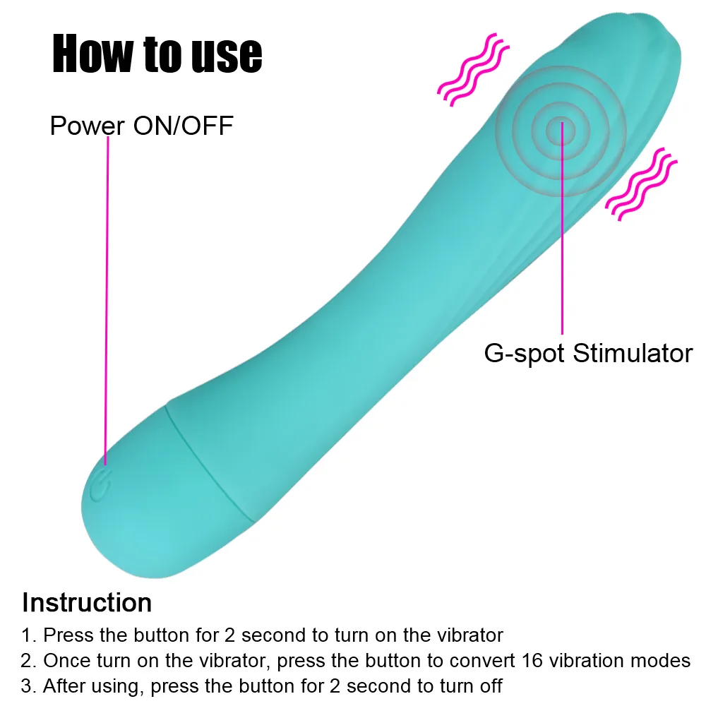 Mini Bullet Vibrator Powerful Finger Dildo 16 Speed Female Maturbation G-Spot sexy Toy For Women Clitoris Stimulator