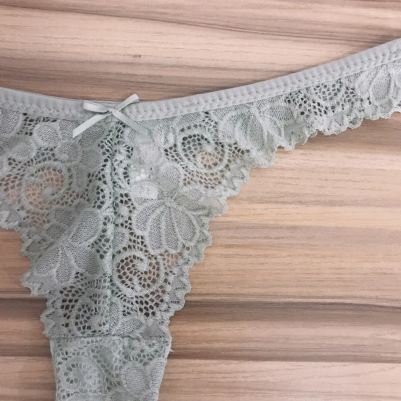 a Pack Ladies Lace Thong Panties Women G Strings Sexy Lingerie Femme Transparent Underwear For Female Solid Tanga Mujer 220511