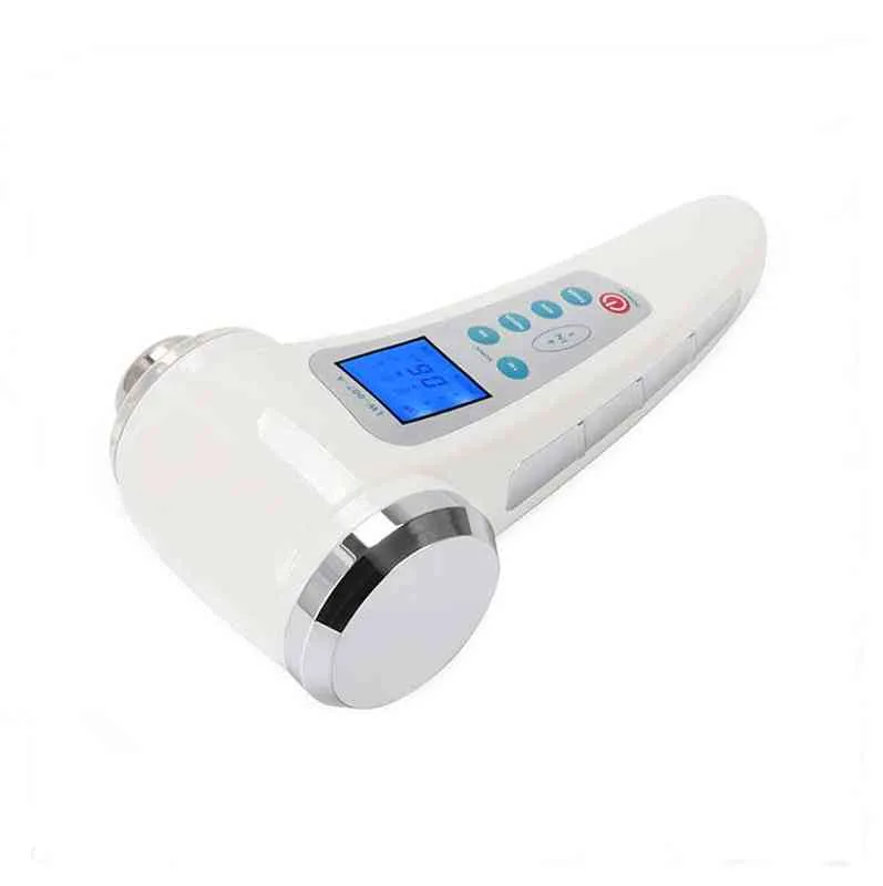 7 LED Ultrassom Photon Anti-Wrinkle Cuidado Facial Care Device de beleza Skin Lift Rejuvenescimento poros de íons galvânicos Limpando massageador 220512