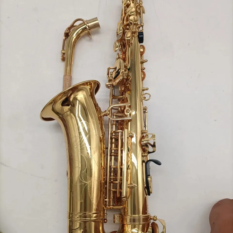 Original YAS-62 en-till-en-struktur Modell EB Professional Alto Saxophone Professional-Sound Sound Most Bekväm SAX SAX