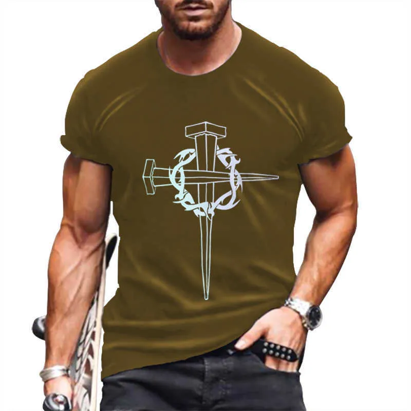 Mens camisetas 2022 primavera e verão novo t-shirt moda 3d impressa camisetas homens casual manga curta top