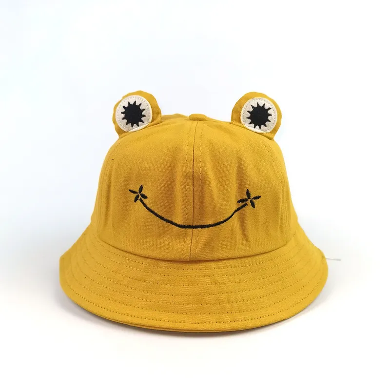 ChildParents Frog Bucket Hat pour femmes été automne plaine femme Panama randonnée en plein air plage pêche crème solaire femme Bob Caps 220629