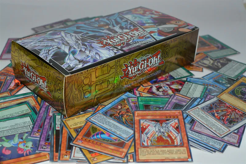 Yugioh 100 Parça Set Kutusu Holografik Kart Yu Gi Oh Anime Oyun Koleksiyon Kartı Çocuk Erkek çocuk Oyuncakları 220808