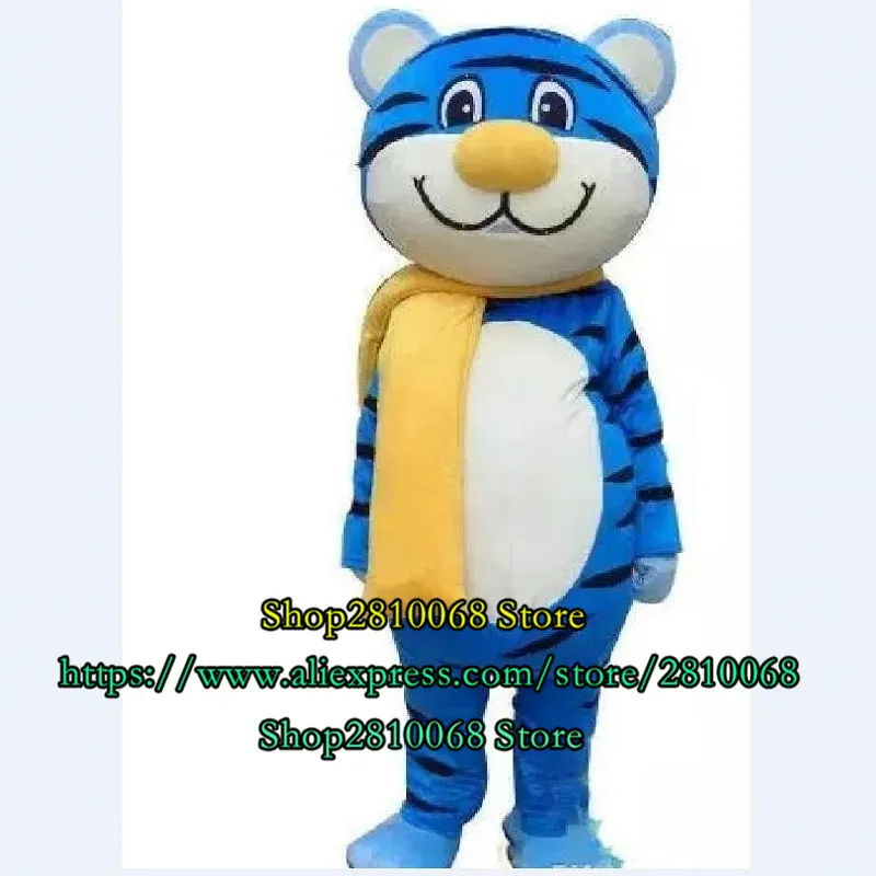 Costume della bambola della mascotte Nuovo costume adulto della mascotte della tigre blu Costume del fumetto del anime Festa di Halloween Regalo di compleanno di Natale 1249