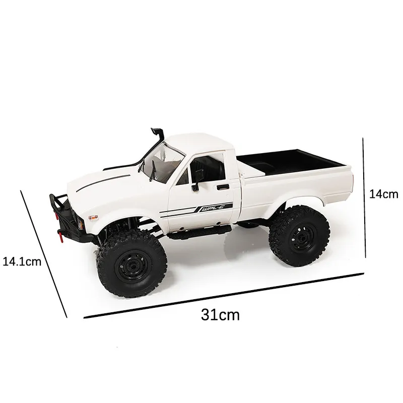 WPL C241 Full Scale RC Car 116 24G 4WD Rock Crawler Electric Buggy Climbing Truck LED Light Onroad 116 For Kids Gifts Toys 220720