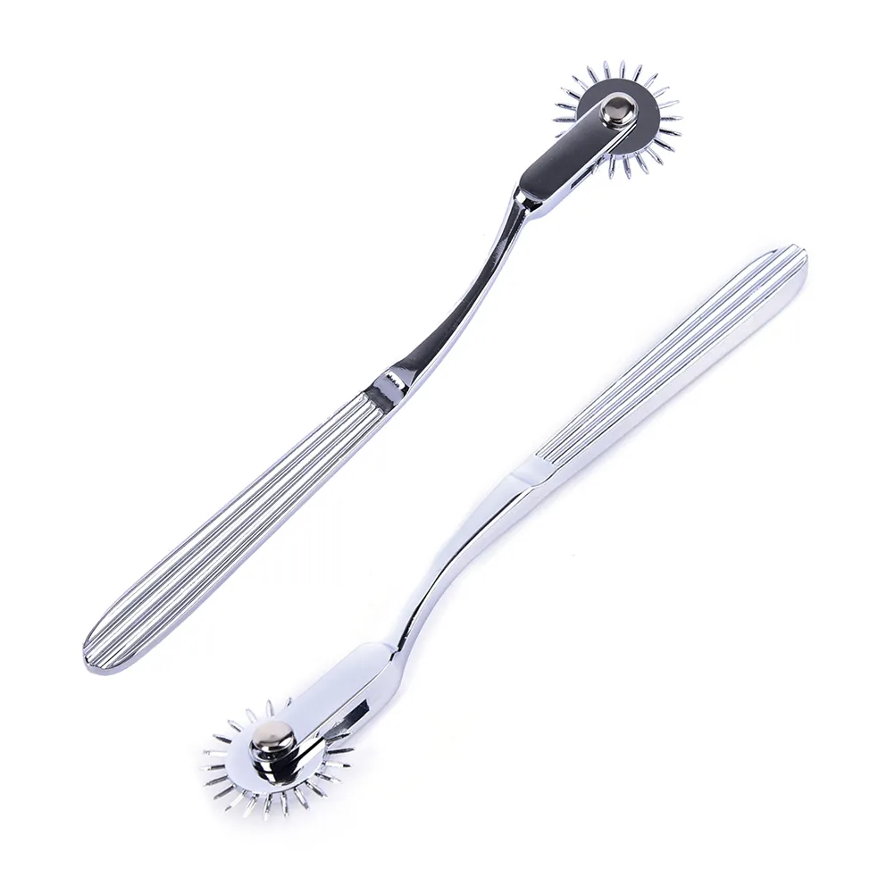 Nouveau acier inoxydable Pinwheel aiguilles roue rouleau soumis fétiche sexy esclave Torture Kit jouet mamelon Clitoris BDSM lesbiennes