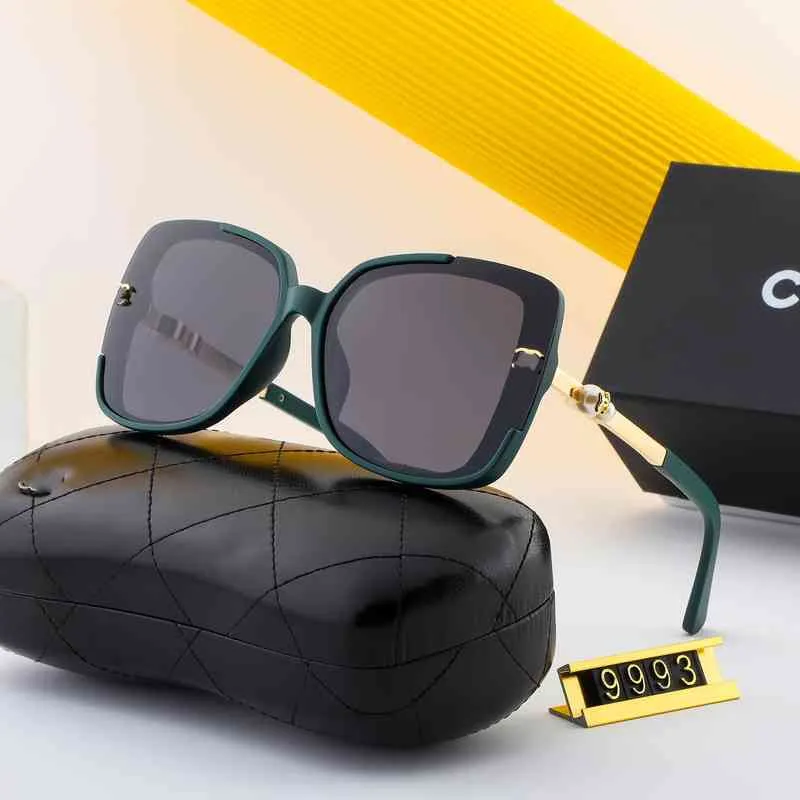 Óculos de sol 2022 Moda Óculos de sol polarizados de moda, pequeno temperamento incrustado da pérola da fragrância, vendas