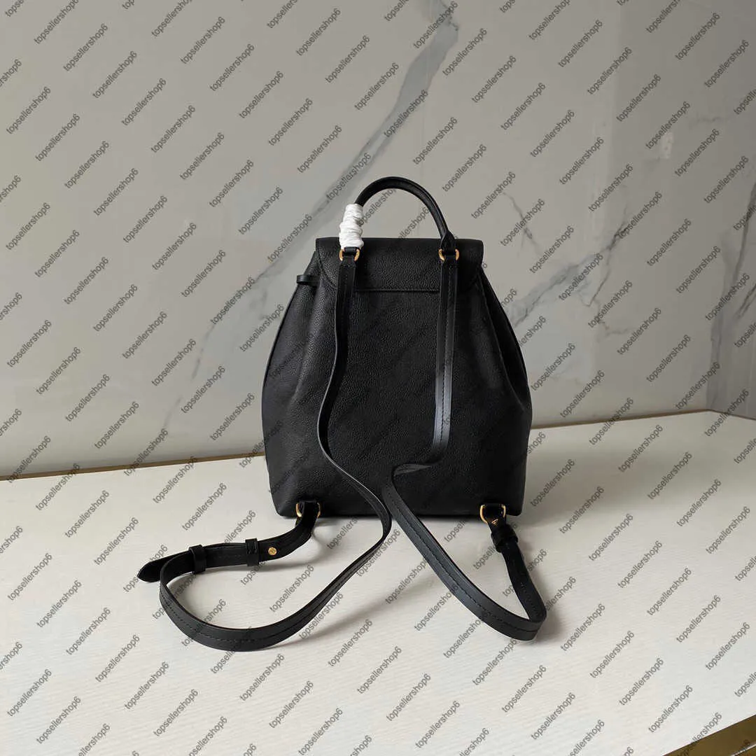 M45501 M45397 MONTSOURIS PM elegant women genuine cowhide leather emobss canvas buckle backpack satchel purse shoulder bag3099