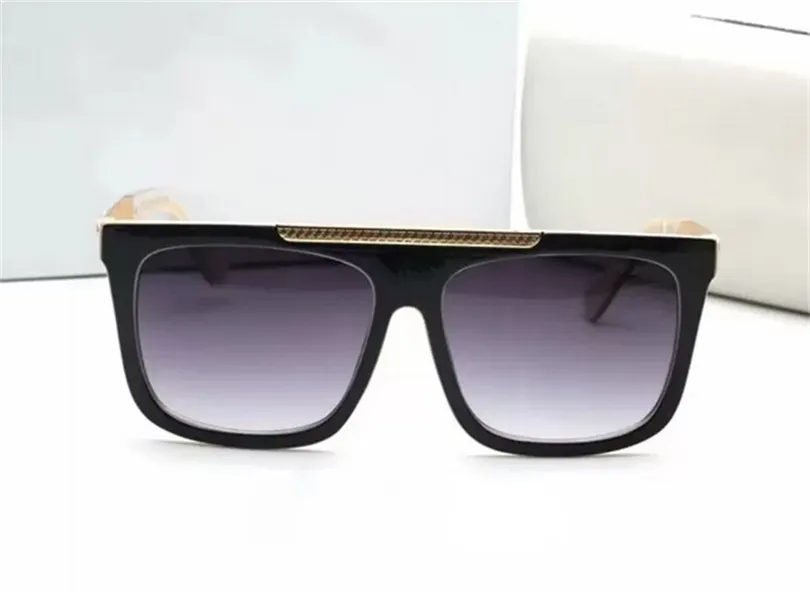Moda moderna e elegante 9264 óculos de sol masculinos plana superior quadrado óculos de sol para mulheres vintage óculos de sol imagem box269u
