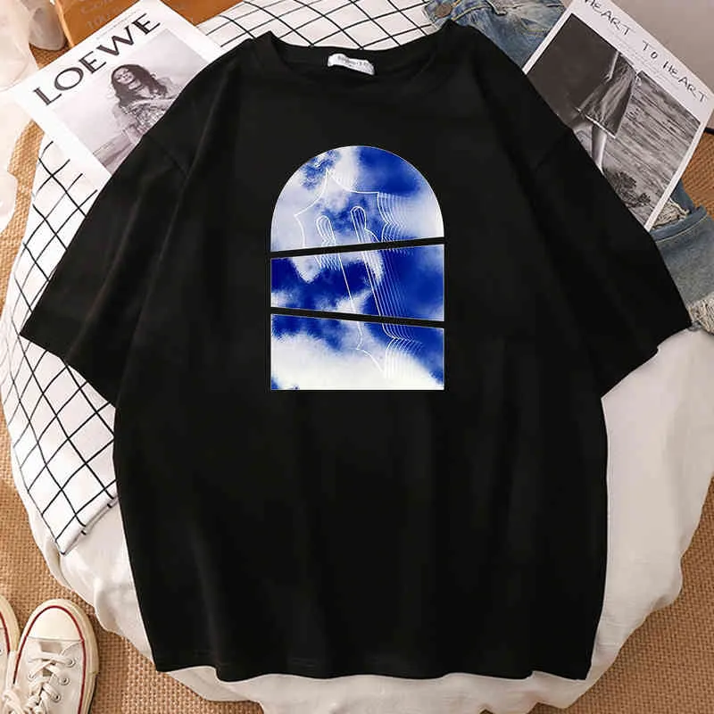 Trapstar Aow Sky Brand Blue Printed Мужские футболки винтажная эстетическая футболка для воздушных штопок