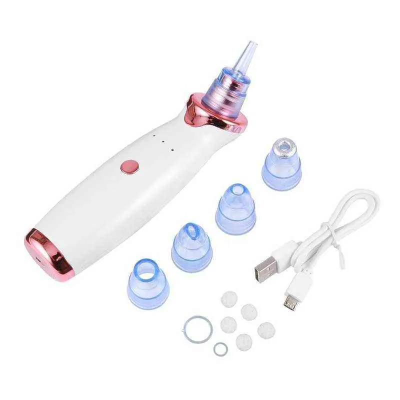 Dispositifs de soins du visage dissolvant de points noirs du visage nettoyeur de pores électrique nez profond Zone t élimination des boutons d'acné aspiration sous vide 0727