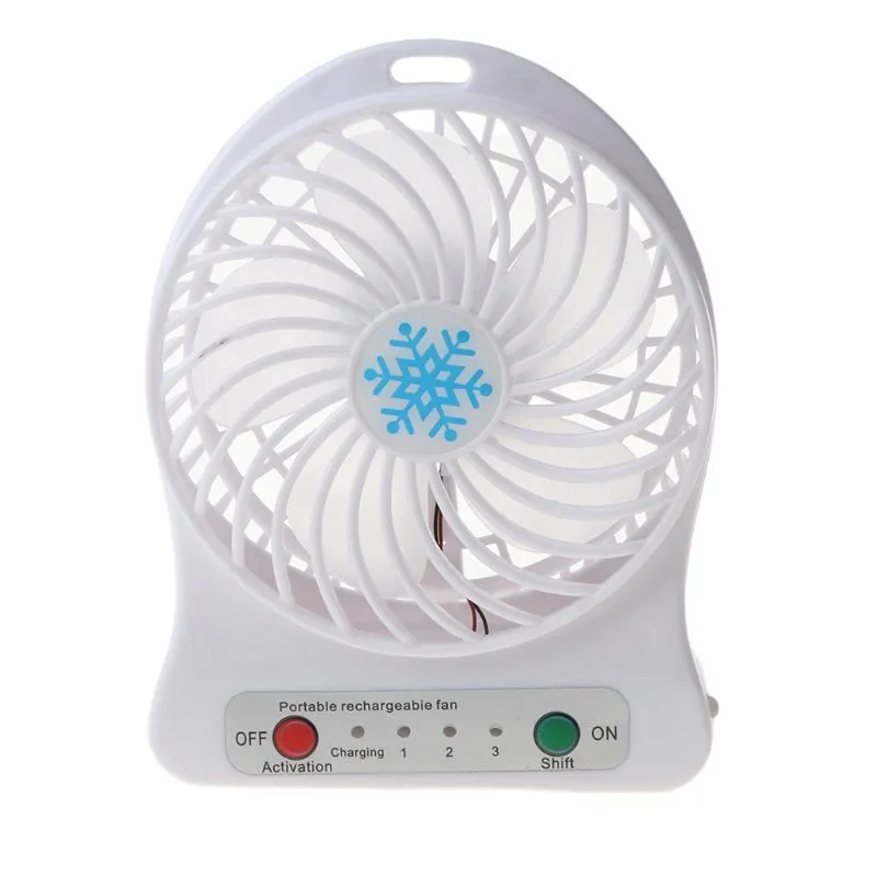 Taşınabilir LED Işık Mini Fan Hava Soğutucu Masası USB Fan Üçüncü Rüzgar USB Fan Şarj Edilebilir Abs Taşınabilir Ofis Açık Home 2207197751942