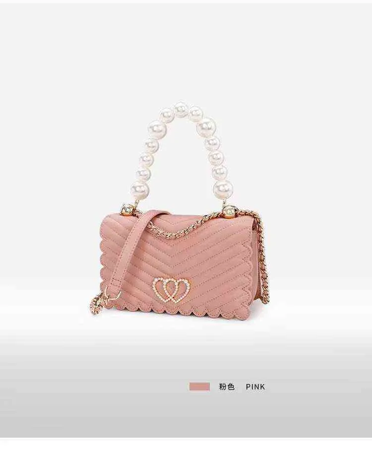 HBP Women's Evening Bag Valentine's Day's Ladies 'Crossbody Bag Lady Pink Pearl Counder Bag 220802