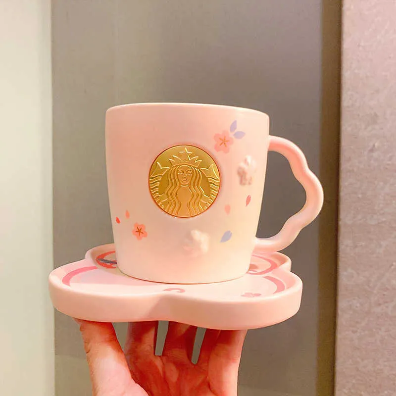 Чашка Cherry Blossom 2022 Цветущая вишня с ароматом птиц и цветов стеклянная соломенная изоляционная чашка для чая21557354943448