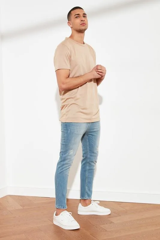 Trendyol mannelijke skinny fit bijgesneden jeans TMNSS21JE0054 220328