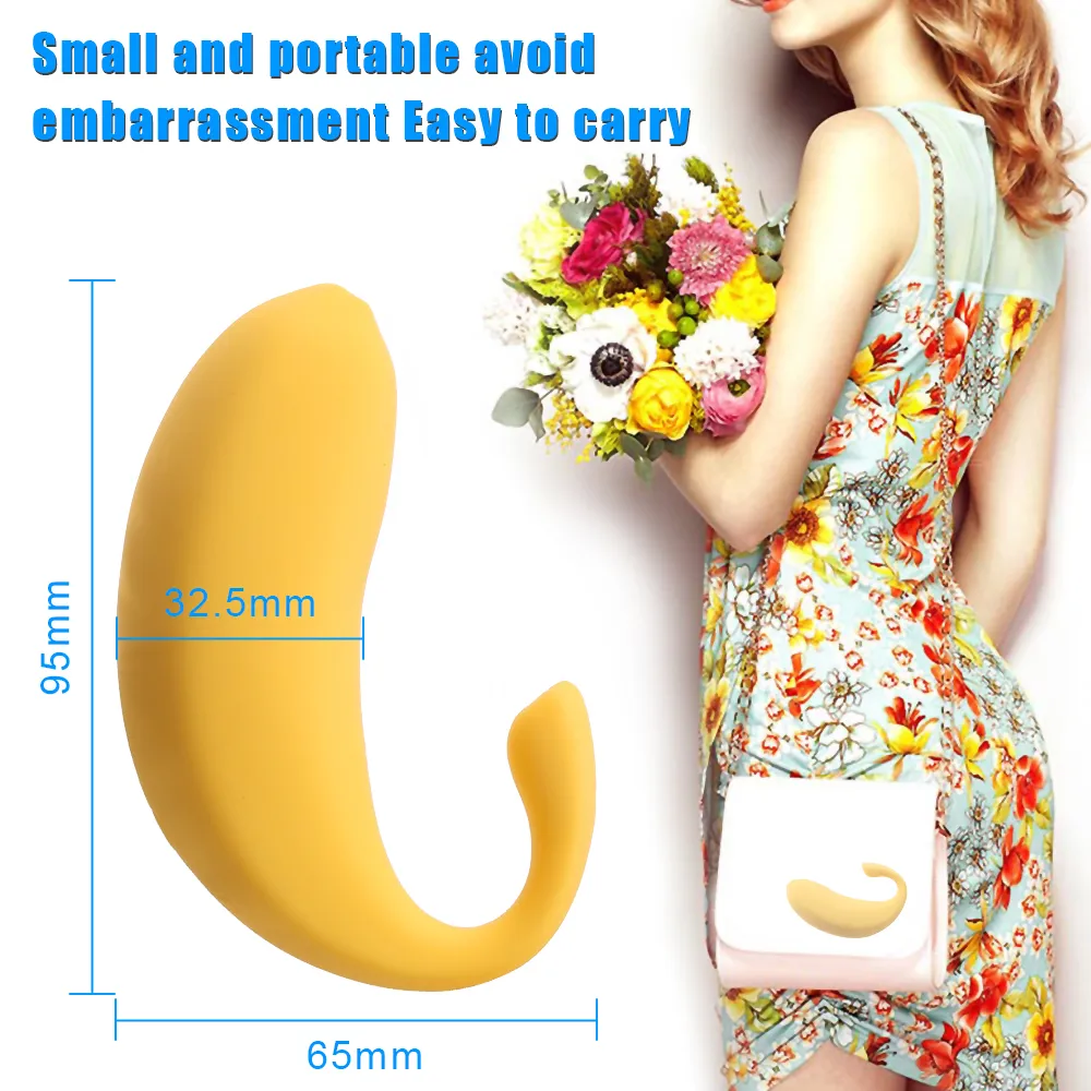 G-Punkt-Dildo-Vibrator, Bananenform, Vagina-Klitoris-Stimulator, 9 Geschwindigkeiten, kabellose Fernbedienung, vibrierendes Ei, sexy Spielzeug für Frauen