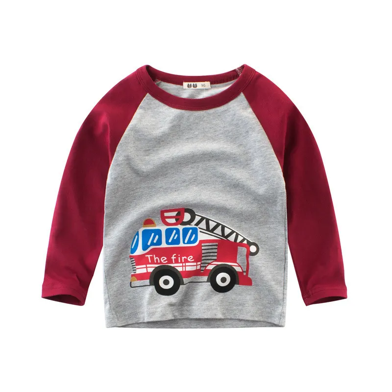 Sring Kids Clothes Boys 100 Cotton T Children Autumn Sweatshirts Cartoon Girls Sleve Tops Baby Boy T Shirts 220620