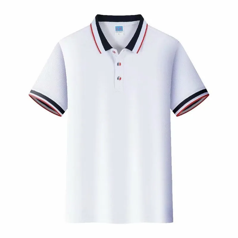 Polo shirt free custom pattern text summer top men's T-shirt casual bottoming shirt el dining overalls bottoming shirt 220608