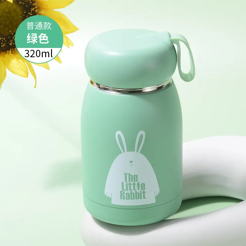 Bottiglia sottovuoto acqua Mini 320ML Stile carino ragazze Regalo studenti bambini Sicurezza Tazza caffè in acciaio inossidabile 304 personalizzata 220706