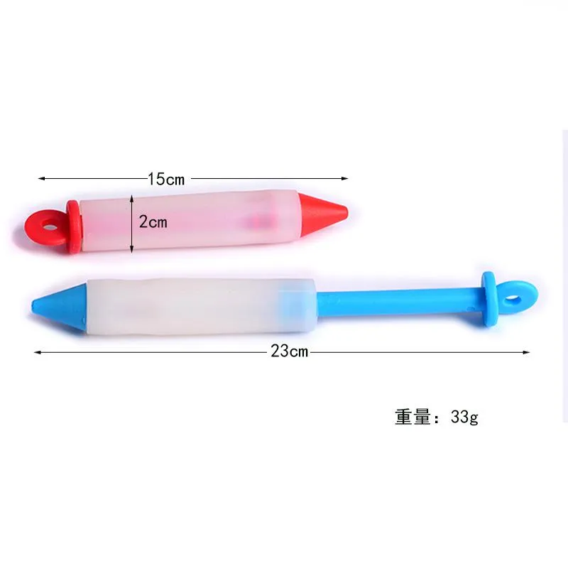 Silicone alimentaire stylo d'écriture gâteau au chocolat biscuit Dessert confiture écriture décoration stylo crème glaçage tuyauterie accessoires de cuisine par mer