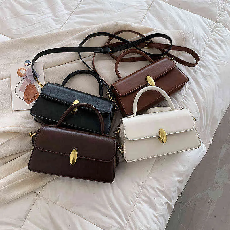 Small fourre-tout vintage 2022 Hit Spring Pu Leather Crossbody Sling S Woman Designer Handbag Brand Brand Brand épaule 220416